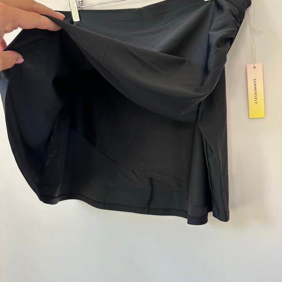 Summersalt The Ruched Swim Skirt Black L NWT - Picture 8 of 9